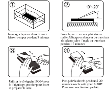 22 aiguiser couteau avec pierre a aiguiser