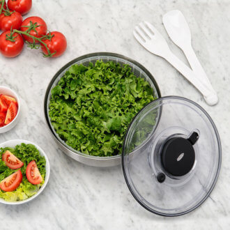 essoreuse a salade en inox 26 cm